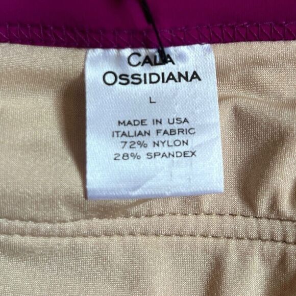 Cala Ossidiana Luxury Designer Pink Purple Strappy Bikini Bottom NWT US L - Picture 5 of 11